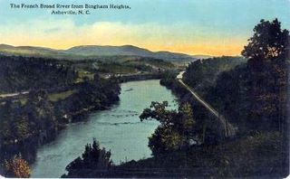The French Broad River from Bingham Heights, Asheville, North Carolina : norman-martin-north-carolina-nc-asheville-0564.jpg [4658552-595320198]
